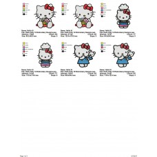Package 3 Hello Kitty 05 Embroidery Designs